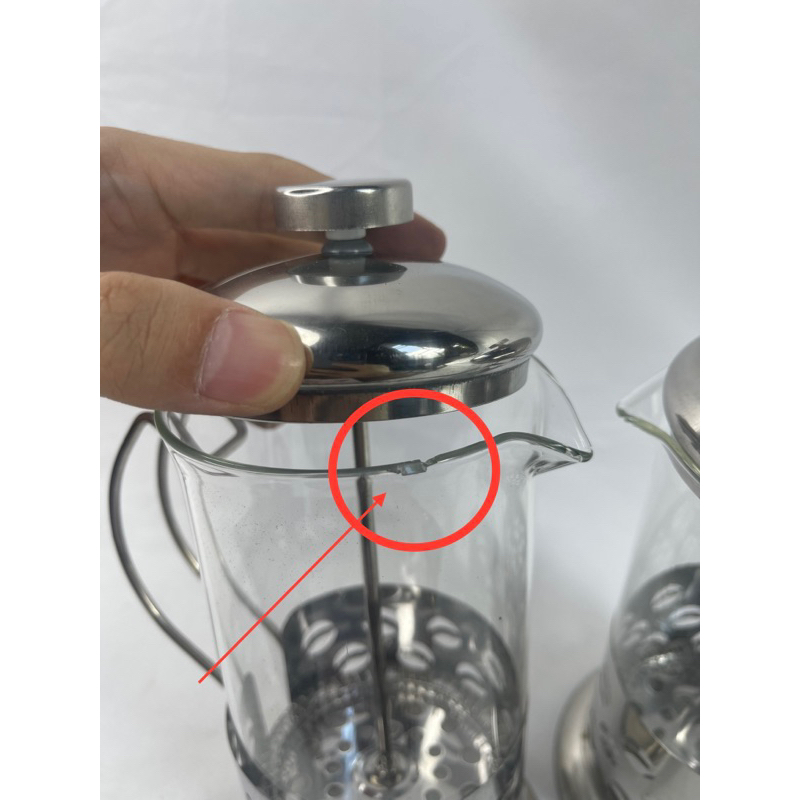 [OBRAL RIJEK] French Press Manual Coffee Maker Pot Beans Pattern - KG72I