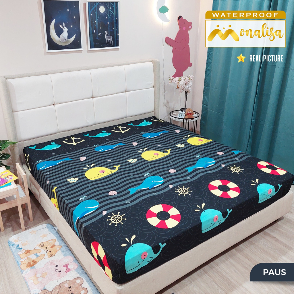 Monalisa Waterproof Sprei Uk 160/180 - Paus