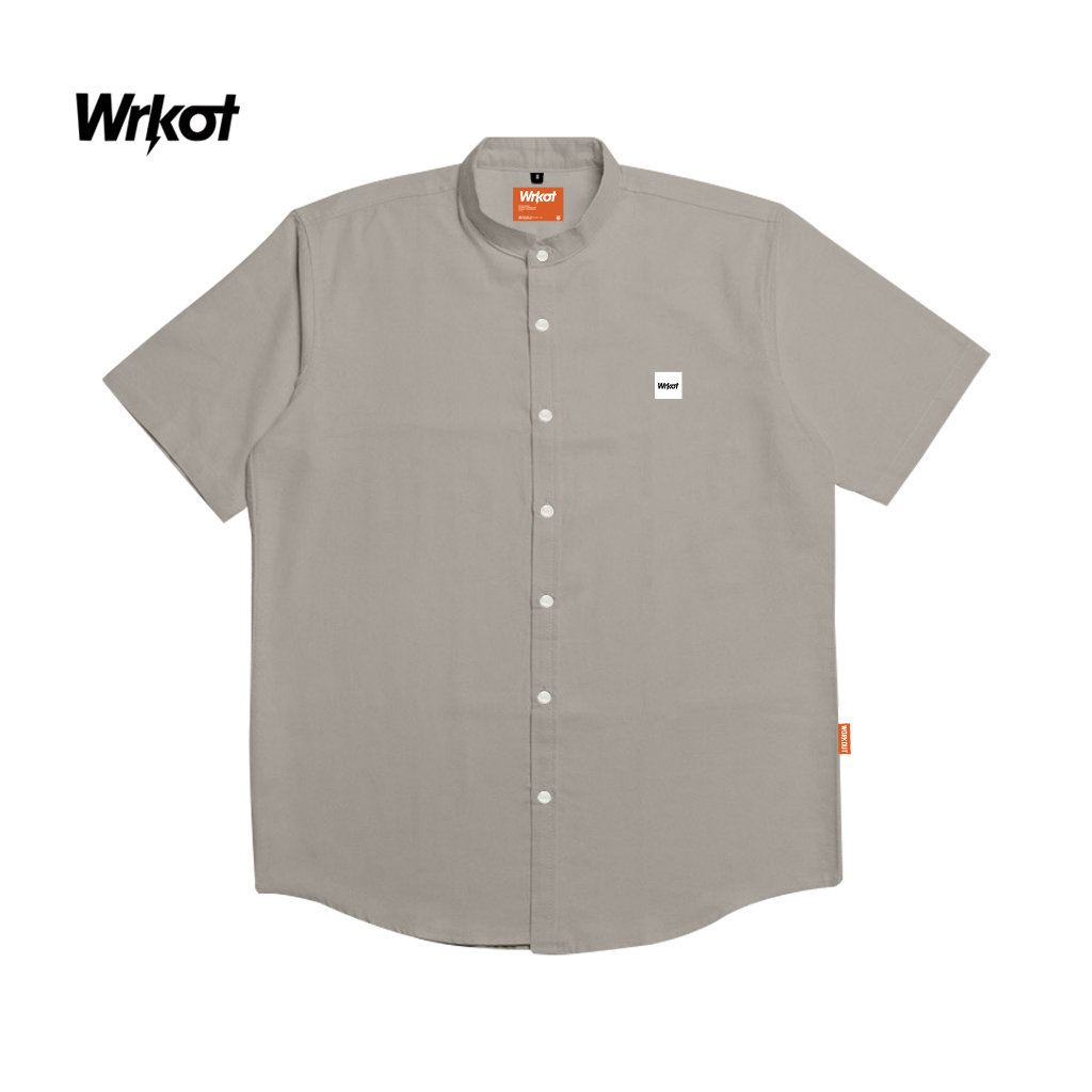 WORKOUT STREETWEAR - Kemeja Sanghai Pria Lengan Pendek Relaxing Color