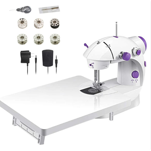 SHENAR, (COD) Mesin Jahit Mini Portable (Ada Mejanya) / Mesin Jahit Portable / Mini Sewing Machine