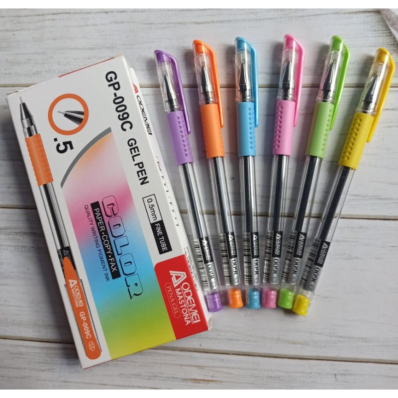 

(12PC)BOLPOIN GEL AODEMEI 009C TINTA HITAM