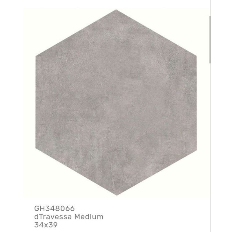 Keramik Lantai/ Keramik Hexagonal Cozy/ Keramik Interlock/ Hexagonal 39x34/ Lantai kamar/ Lantai Rua