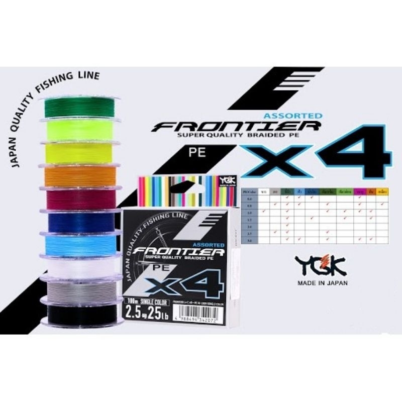 Senar PE YGK Frontier X4 Single Color