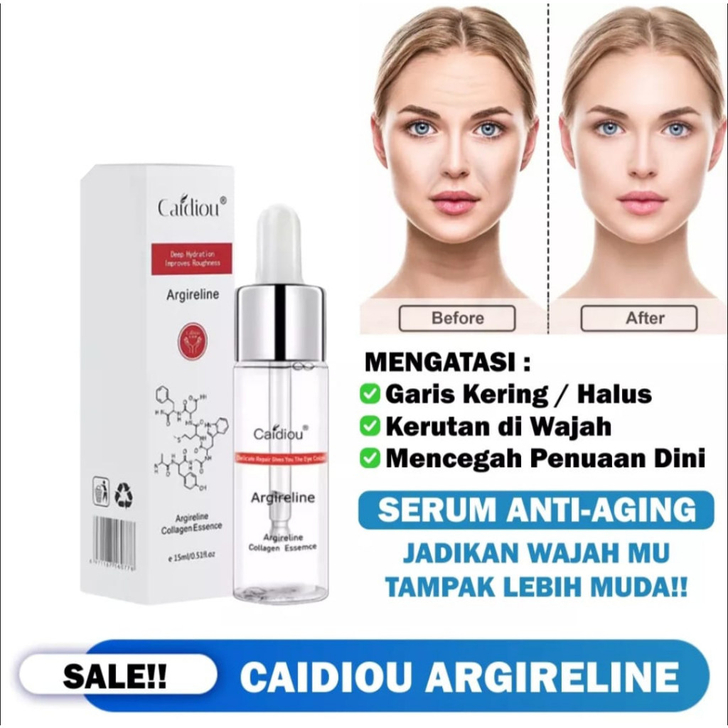 CAIDIOU SERUM KOLAGEN PEPTIDA/SERUM WAJAH ANTI KERUT FIRMING WHITENING PERAWATAN KULIT