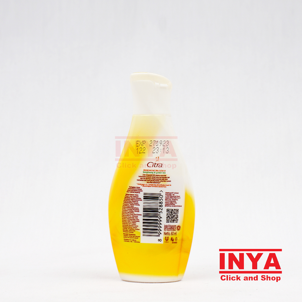 CITRA BENGKOANG NATURAL GLOW UV HAND AND BODY LOTION 60ml