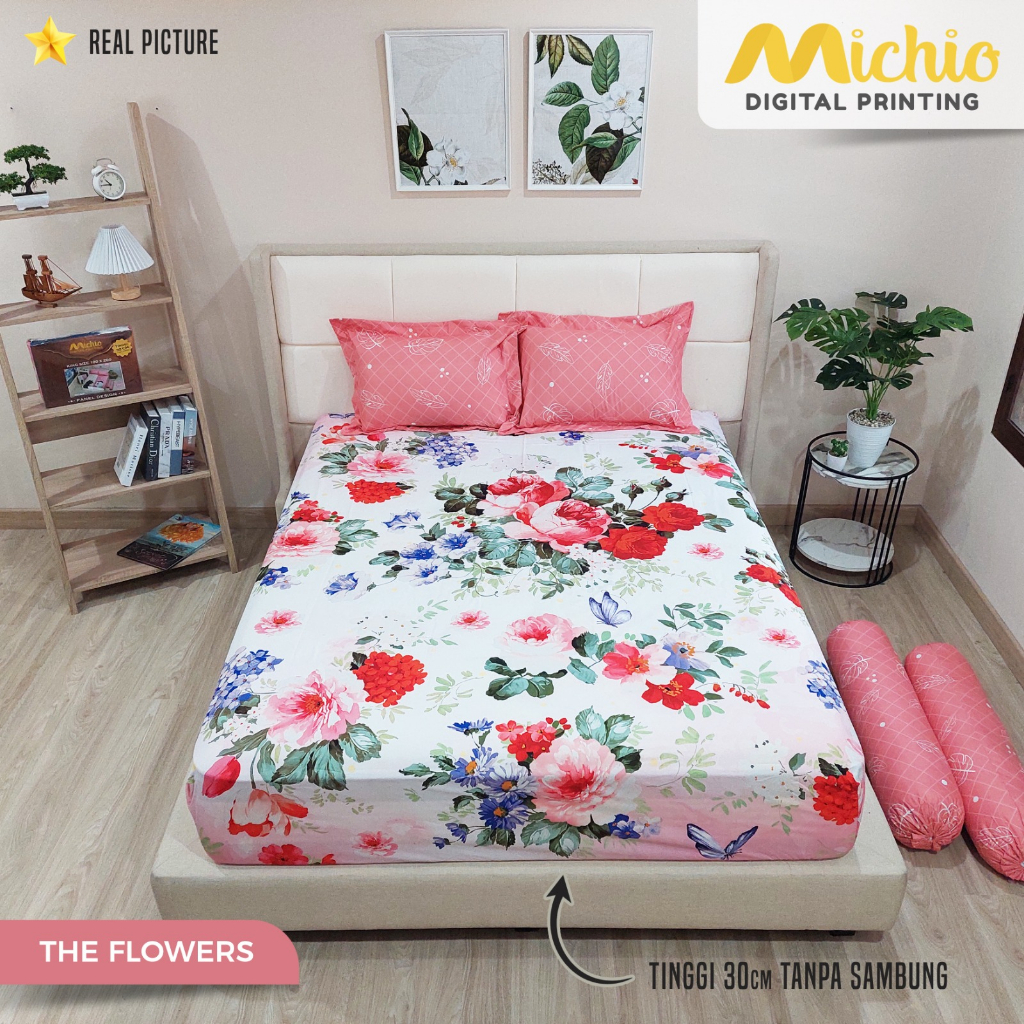 Michio Digital Printing Sprei Uk 160/180 T 30 - Motif Dewasa