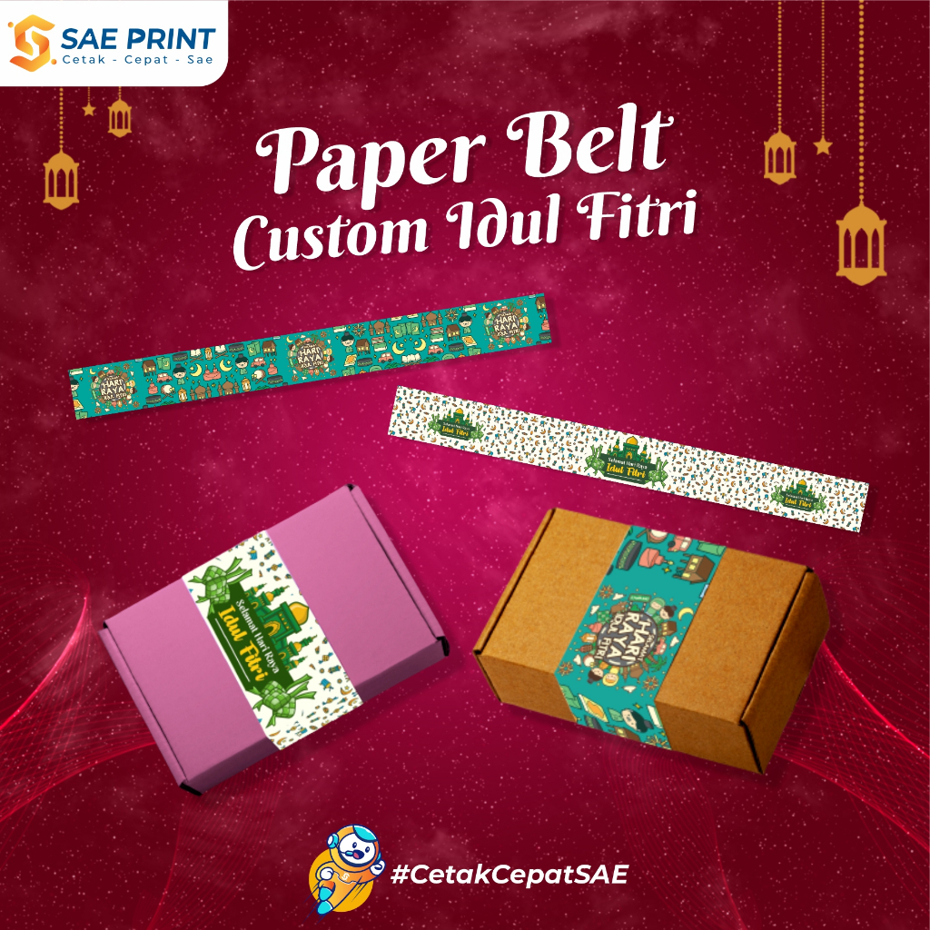 

Paper Belt Lebaran / Sleeve / paperbelt Segel / Hampers Idul Fitri / Kado Idul Fitri / 1 Hari Jadi