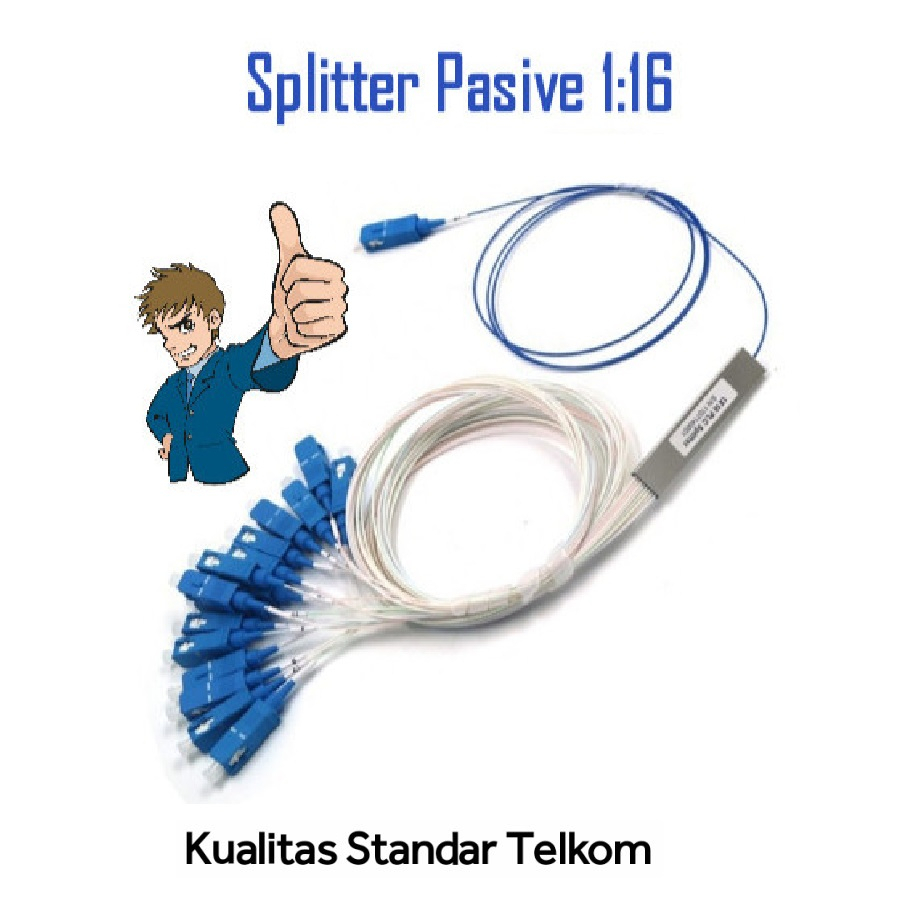 Passive Splitter Fiber Optic 1:16 PLC SC/UPC