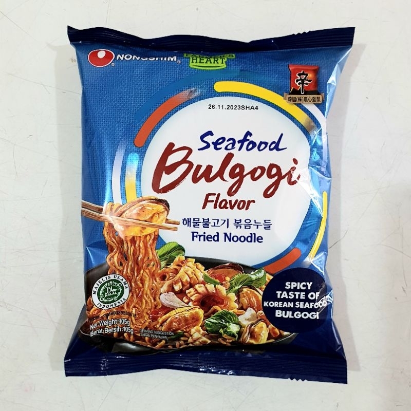 Nongshim Seafood Bulgogi Fried Noodle 105g