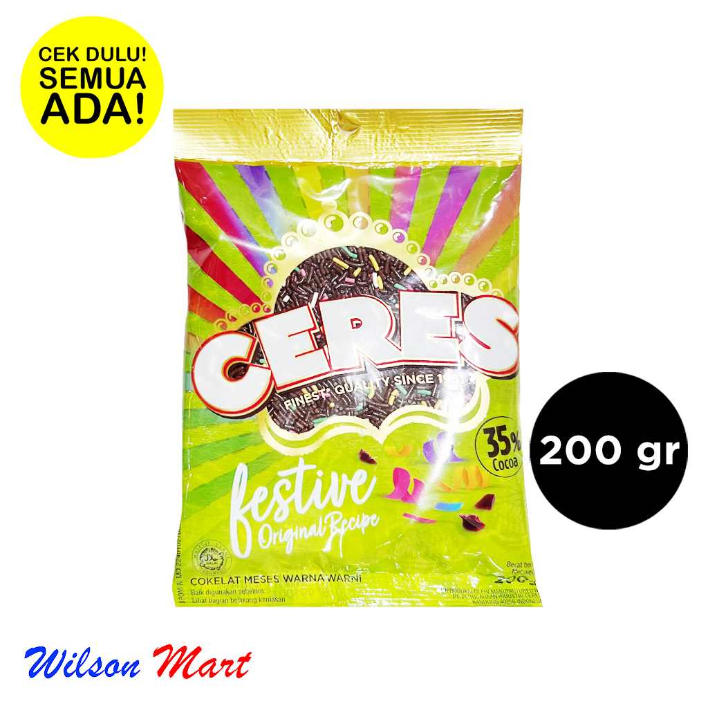 

CERES FESTIVE COKLAT MESES 200 GRAM