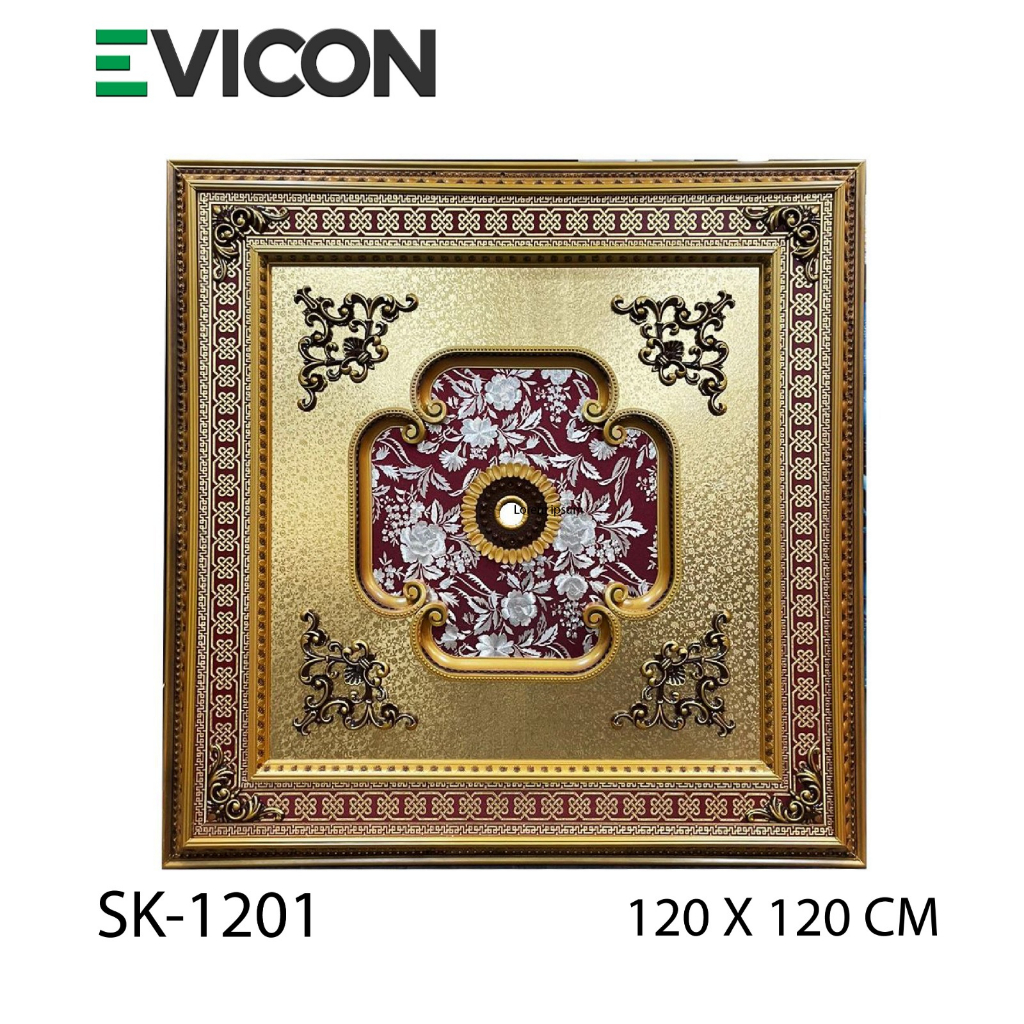 PRE ORDER VICON ORNAMEN LAMPU BESAR 120x120/ORNAMEN PLAFON PVC / ORNAMEN JUMBO / ORNAMEN LAMPU / FIT
