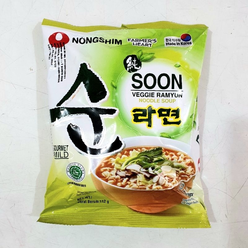 Nongshim Soon Veggie Ramyun Noodle 112g