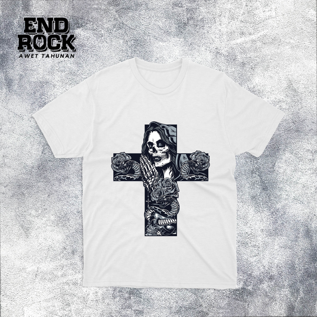 Kaos Distro Original Endrock Tema Chicano Cross DTFS148