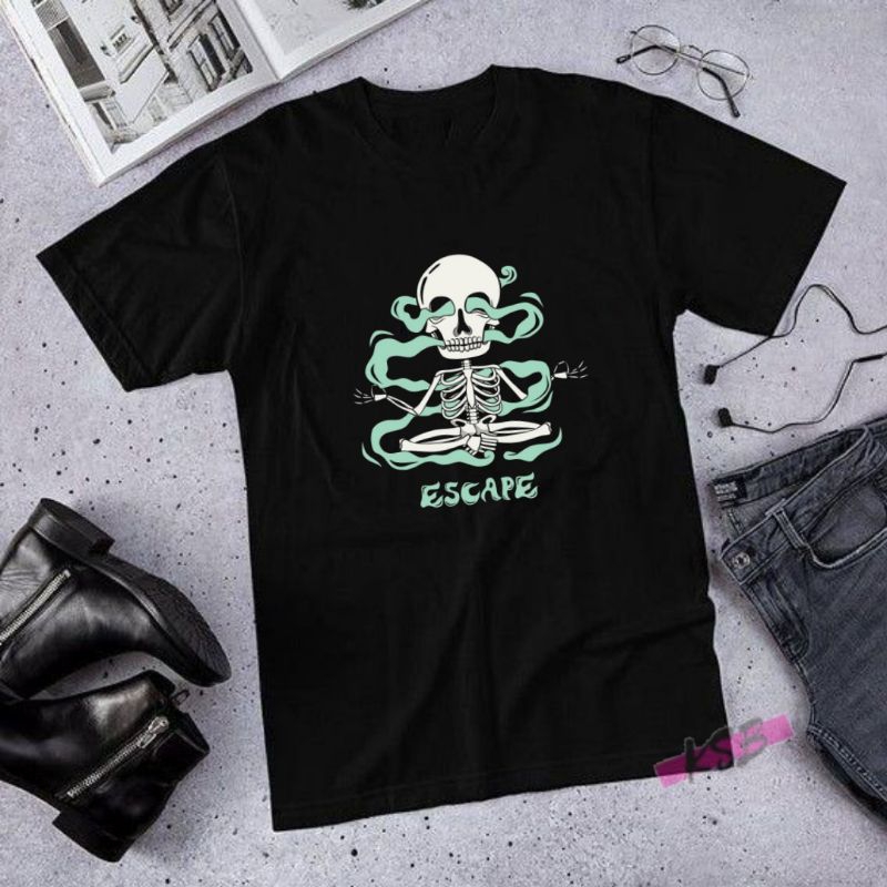 baju kaos dewasa pria escape/kaos dewasa tengkorak/kaos oblong dewasa murah/kaos dewasa laki laki/co