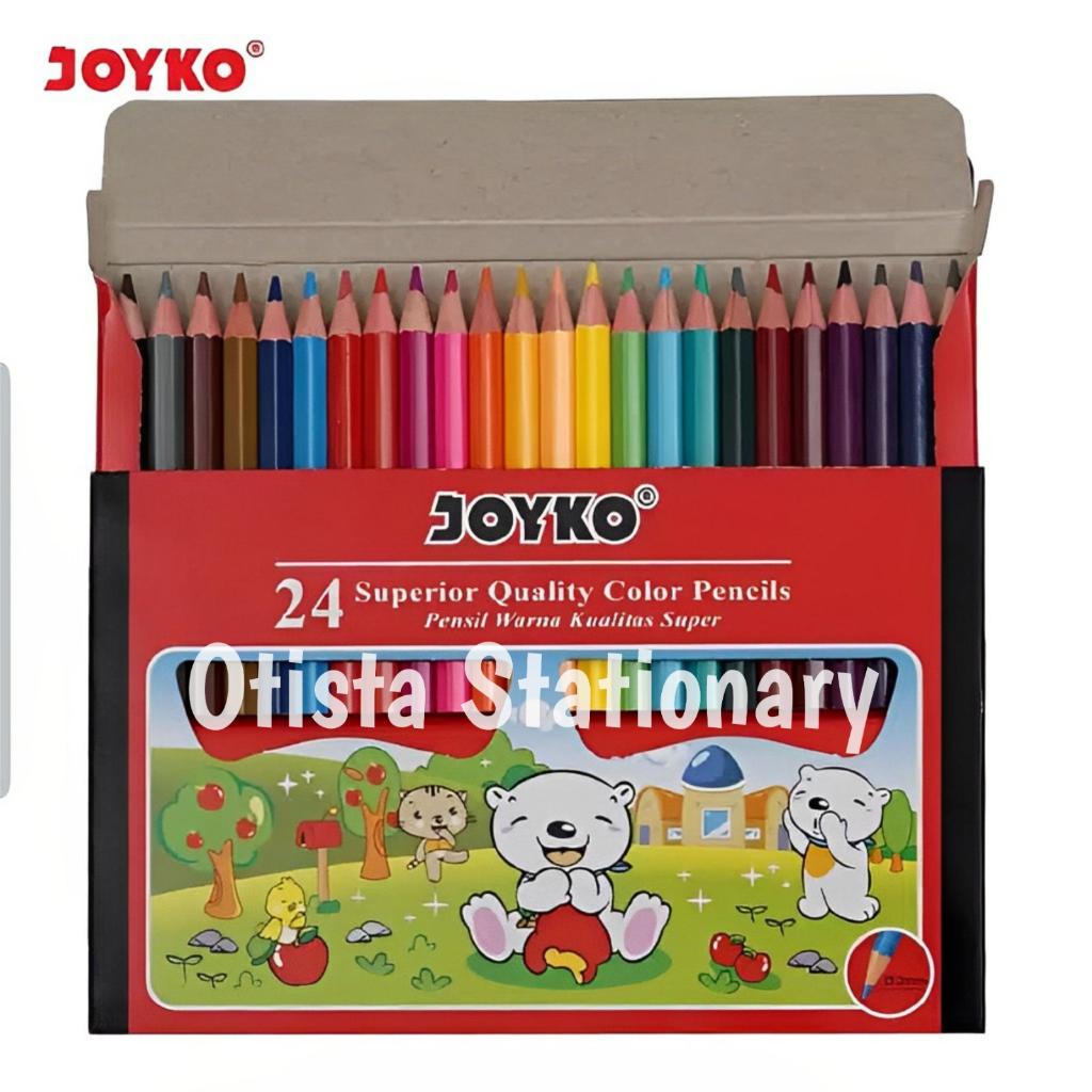 

Pensil Warna Joyko 24 Warna Pendek/pensil warna joyko cp-s24