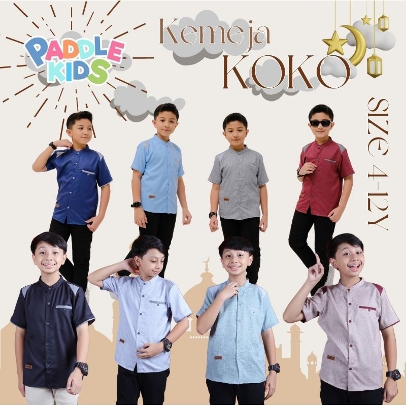 DISKON KEMEJA KOKO (KEMKO) PADDLEKIDS Paddle Kids