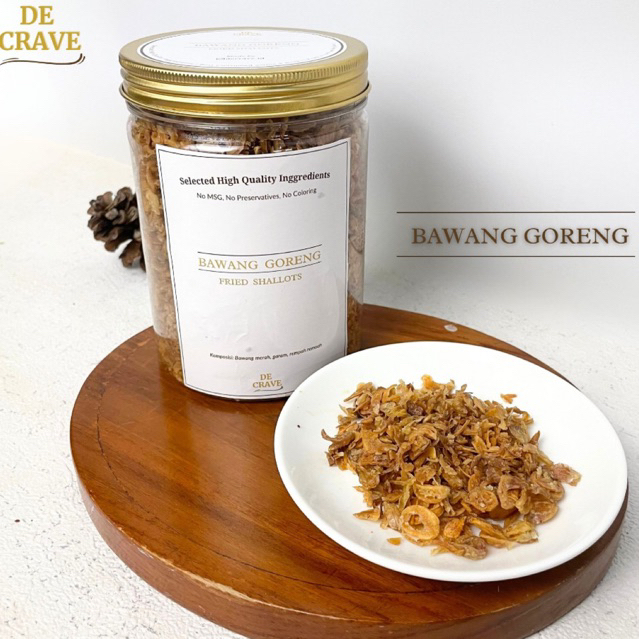 

BAWANG GORENG PREMIUM (Toples 800ml) by DECRAVE