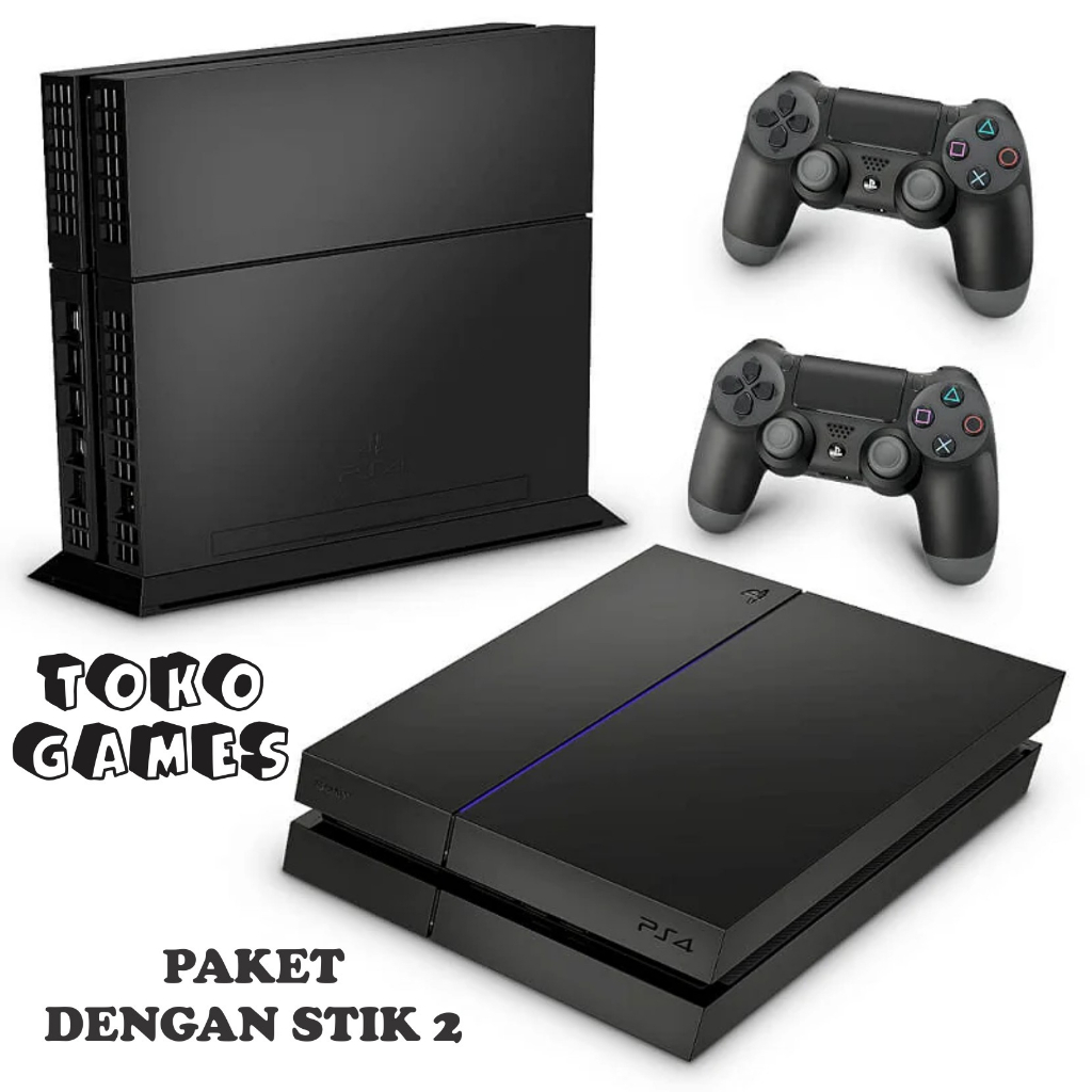 PS 4 [TOKO GAMES] TYPE FAT SONY + HDD 1 TB FULL GAME *EXTRA*-FAT 1 TB + 2 STIK