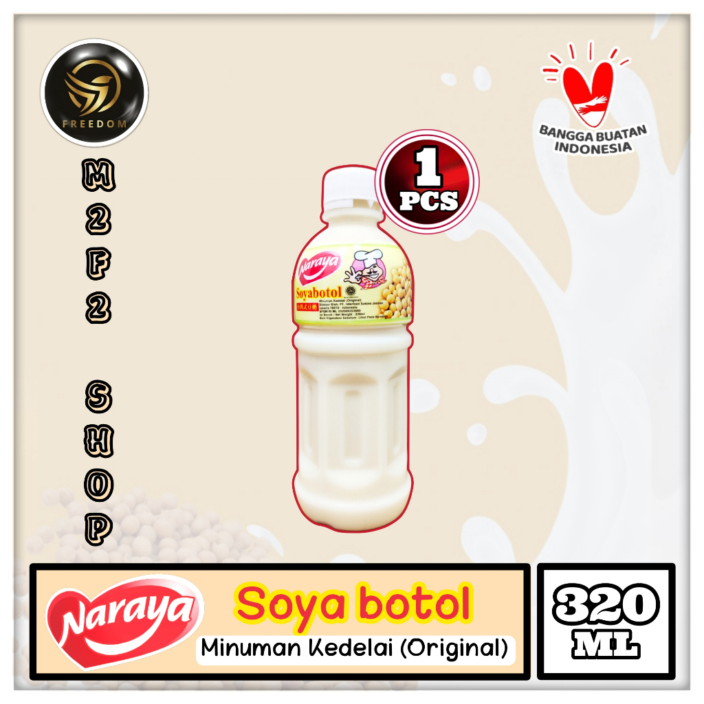 

Naraya Minuman Susu Kedelai | Soya Botol Pet - 320 ml (Kemasan Satuan)