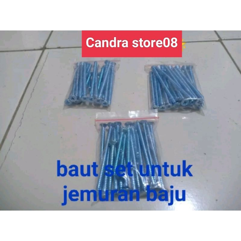Baut set untuk jemuran baju