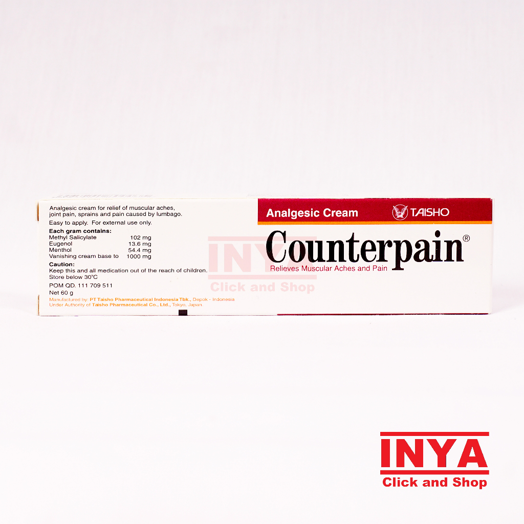 COUNTERPAIN 60gr ANALGESIC CREAM TAISHO - KRIM PEREDA NYERI OTOT