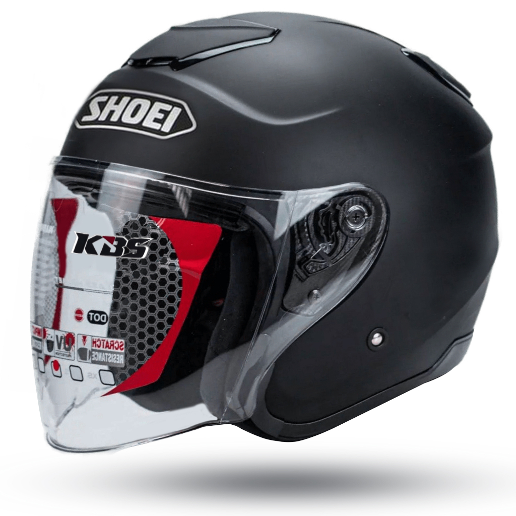 Helm Half Face Dewasa KBS Kioyoto Hitam Doff Untuk Pria Dan Wanita Cod Free Packing Box Dus