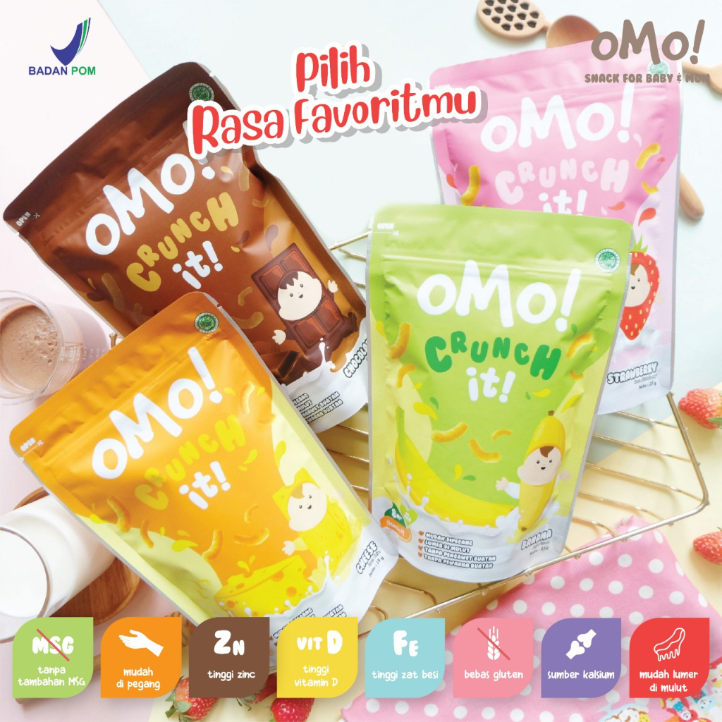 OMO! Crunch It Snack Baby 8 Bulan++ 25G