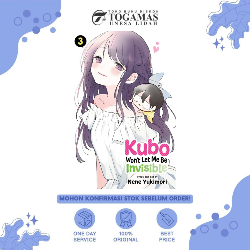 PRE-ORDER KUBO WON`T LET ME BE INVISIBLE 01, 02, 03 KARYA NENE YUKUMORI