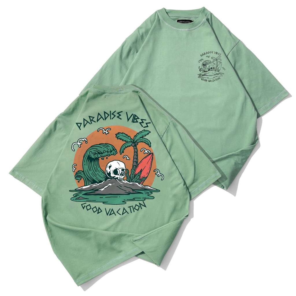 [Oversize] BAJU KAOS OVERSIZE / OVERSIZE T-SHIRT &quot;Green Bone&quot;