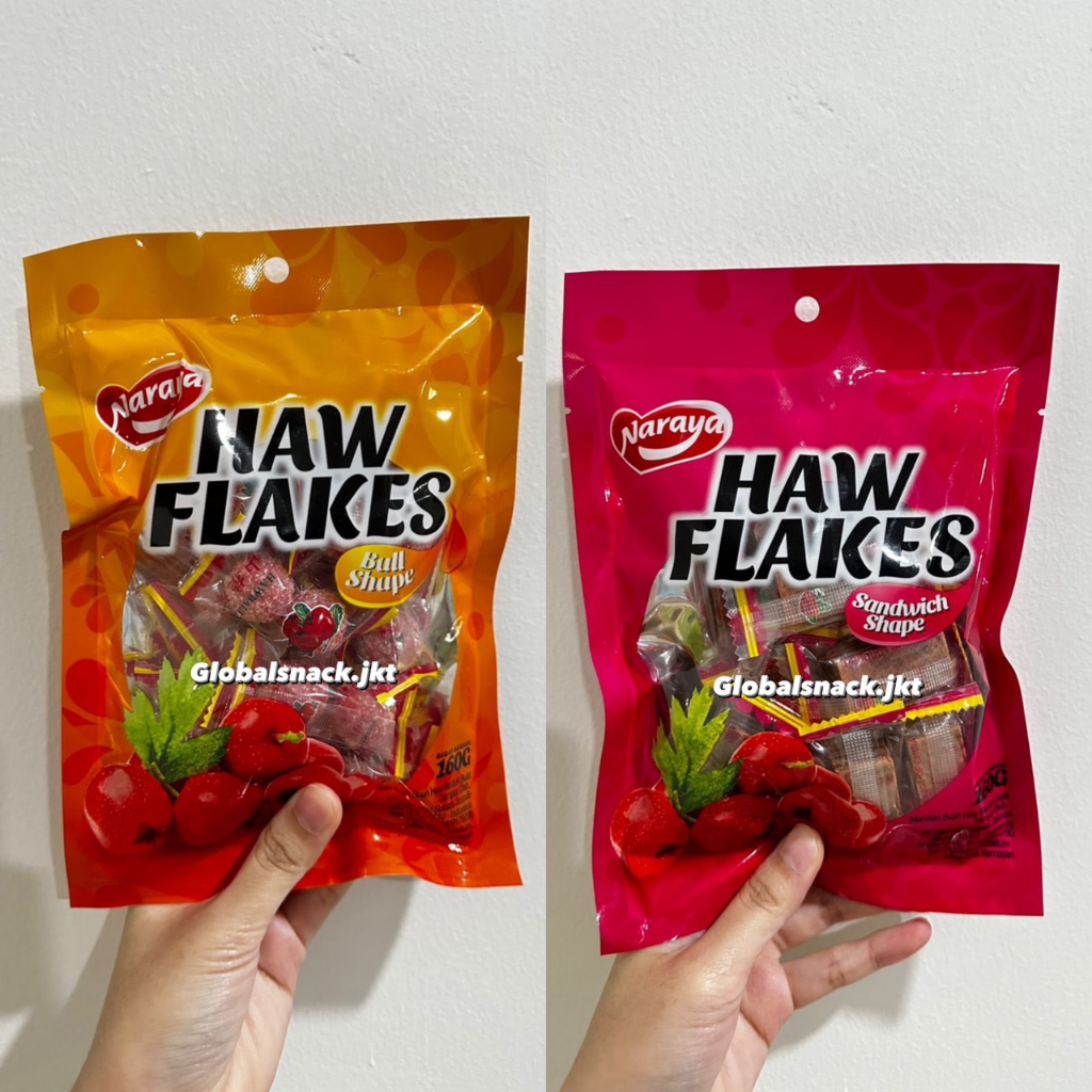 

NARAYA HAW FLAKES BALL SHAPE / SANDWICH SHAPE BAG 160GR