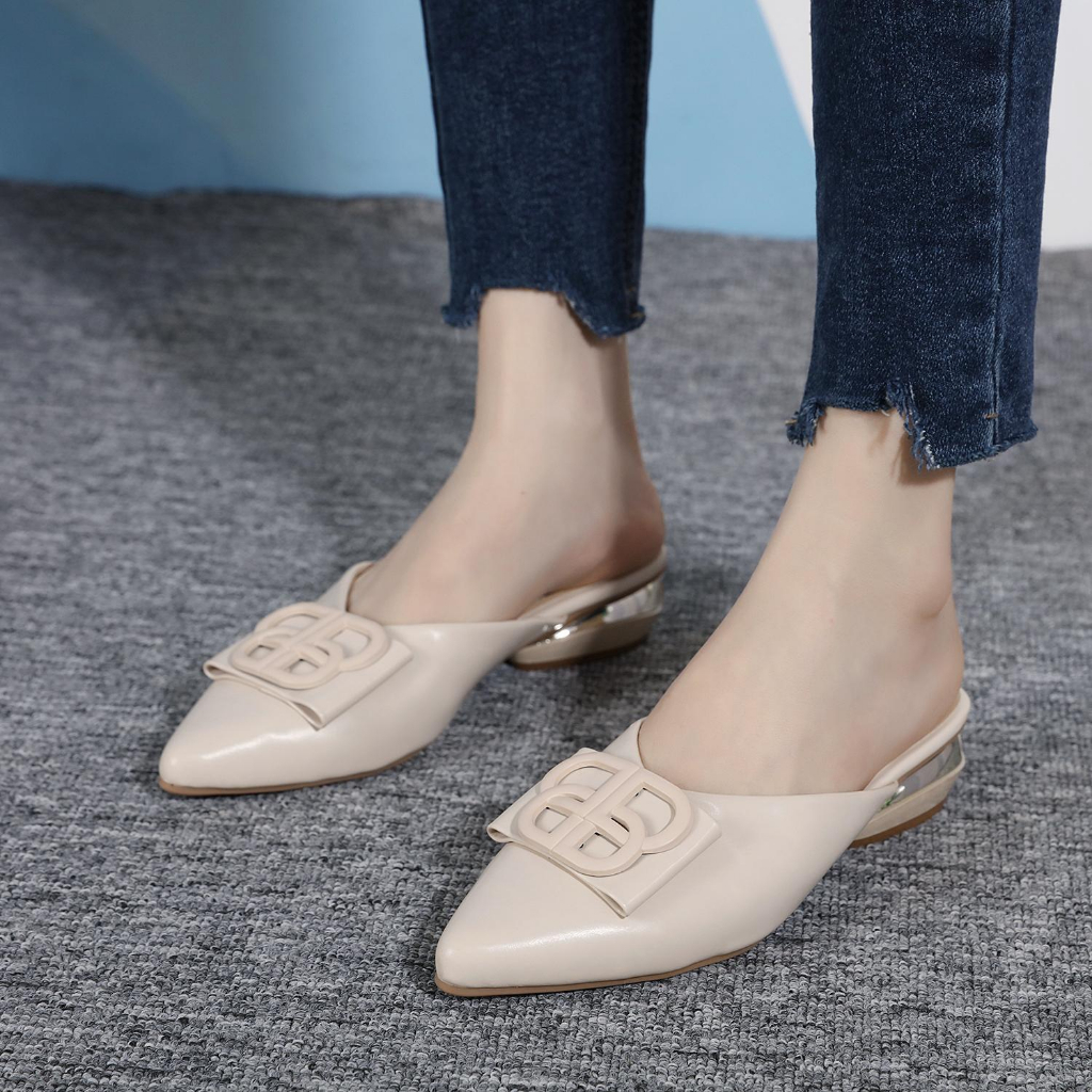 GSW High Heels wanita import Sepatu hak tahu wanita ( EO01 ) Sepatu Pesta wanita 4 cm sendal wanita import sepatu kerja wanita