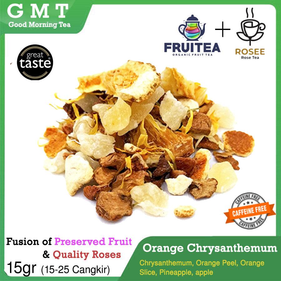 

GMT | Orange Chrysanthemum | Teh Chrysanthemum Orange Apple Blend buah tisane Loose Leaf New Premium