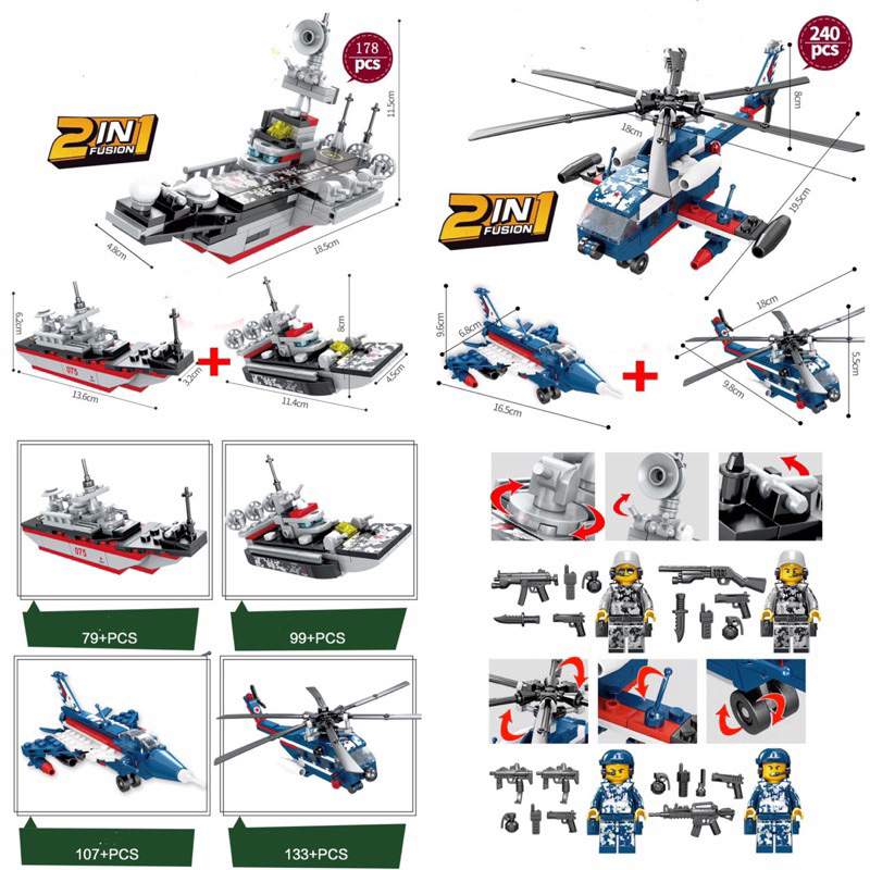 legoo space theme army theme building blocks mainan balok anak