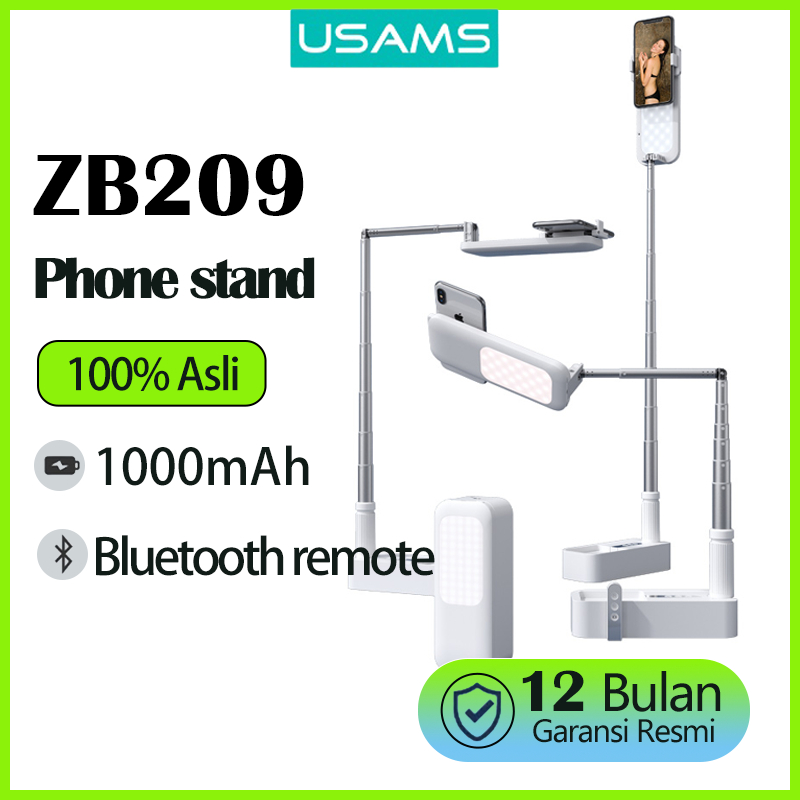 USAMS ZB209 Multifunctional Live Show Foldable Phone Stand  kuat dipakai selama 3-12 jam