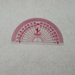 

Penggaris / Garisan / Mistar Plastik Busur 180 derajat Murah - 1 Pcs