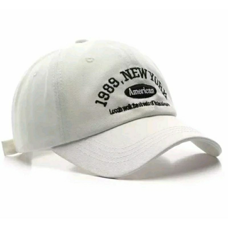 Topi Pria &amp; wanita topi Baseball Bordir New York 1989 Topi Pria &amp;wanita Bordir Timbul Terbaru