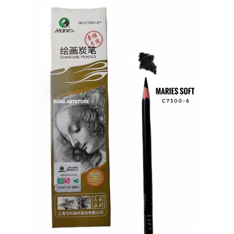 

Pensil Charcoal Maries C7300 Soft