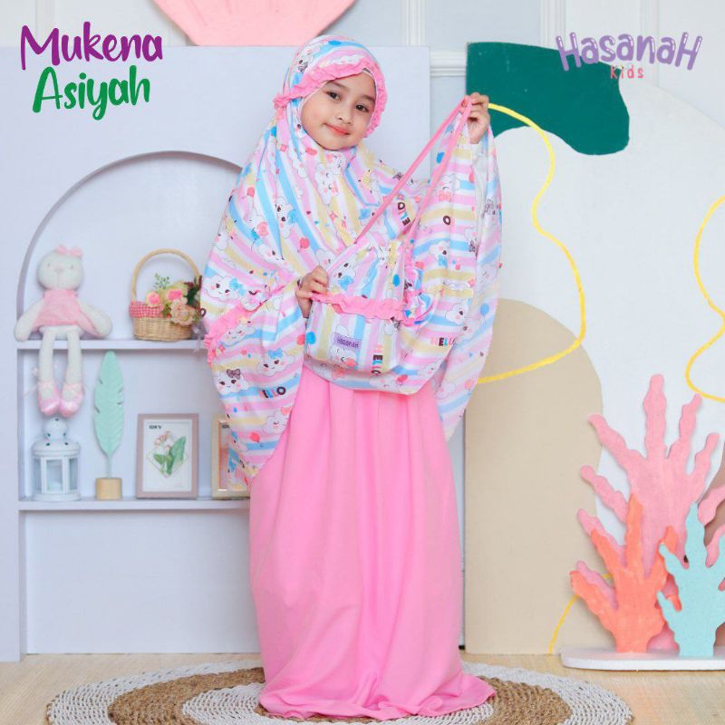 Afsheenastore  Mukena Anak 2in1 Mukena Anak Travel Mukena Motif Karakter