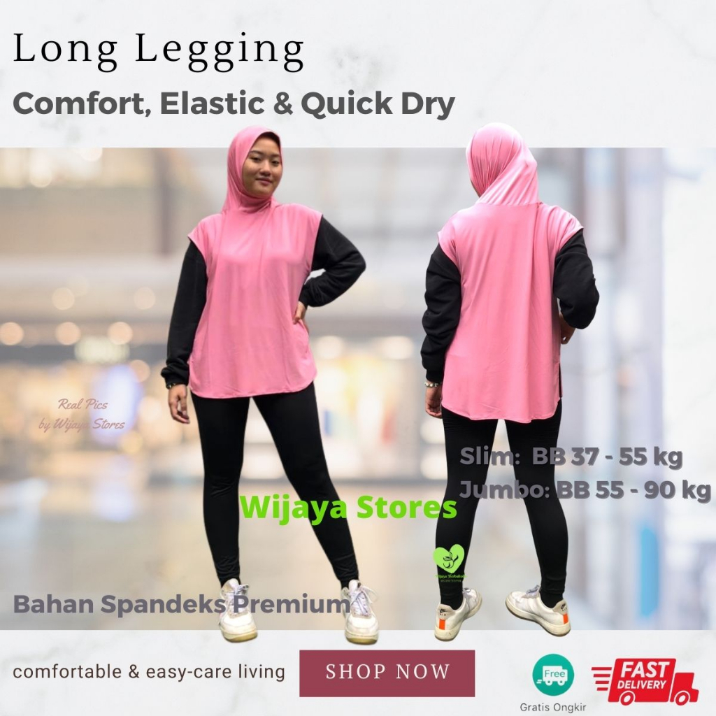 [Outfits] Celana Legging Panjang / Celana Yoga Wanita / Setrit Panjang Wanita / Celana Strit Wanita / Celana Ketat Wanita / Leging Wanita