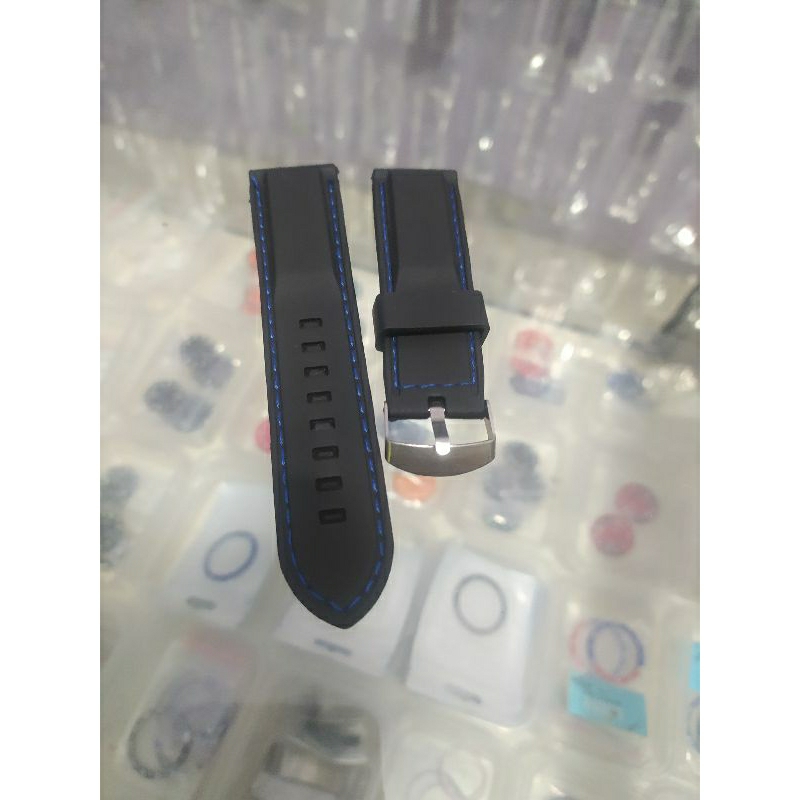 strap rubber silicon size 22 dan 24 mm