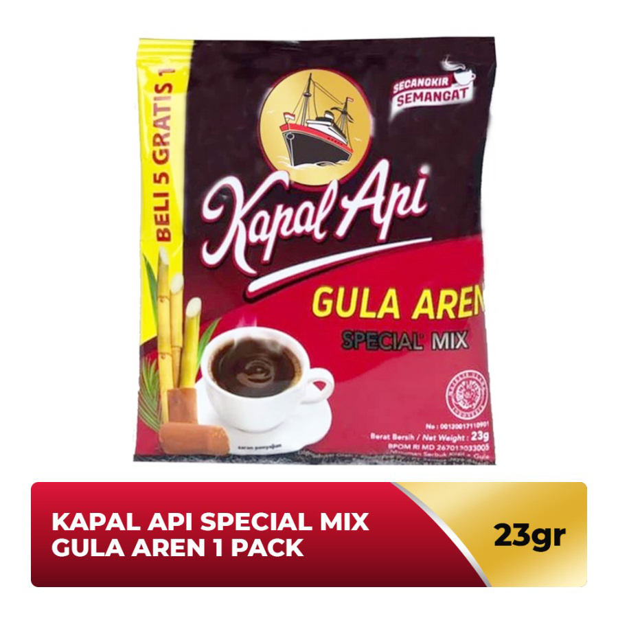 

KOPI KAPAL API GULA AREN isi 10pcs