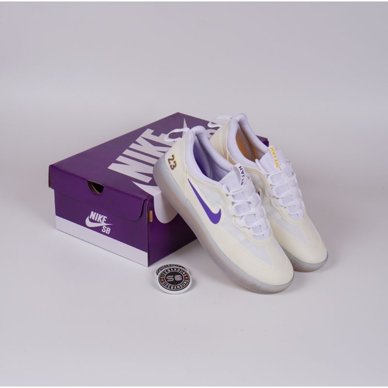 Sepatu Nike SB Nyjah Free 20 Nba La Lakers White Court