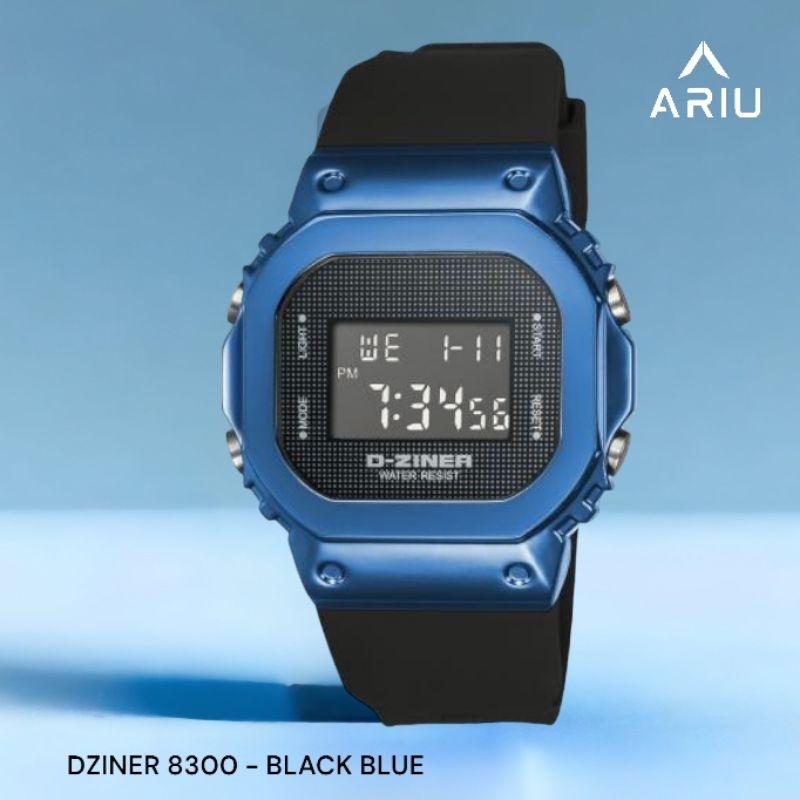 ARIU - JAM TANGAN DZINER WR 30M DIGITAL WATCH - 8300