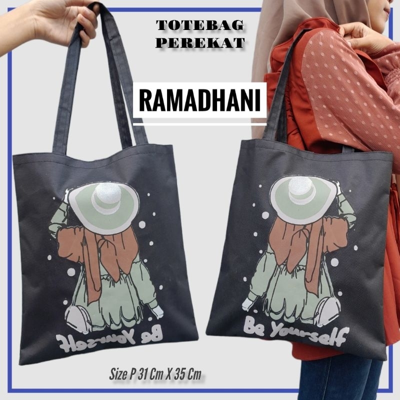 (PEREKAT) TOTEBAG LUCU /TOTEBAG SERBAGUNA MURAH PAKE PEREKAT