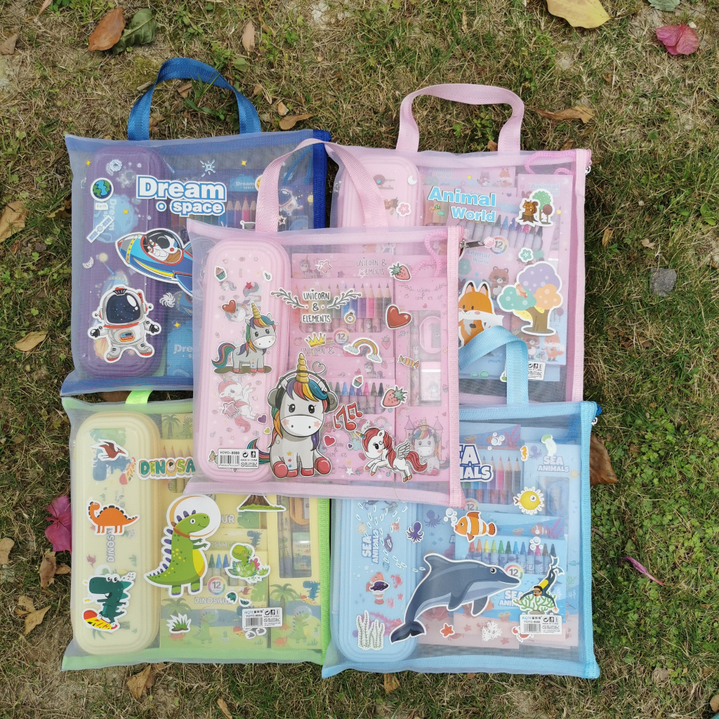 

STUDY SET STATIONERY PENSIL SET PAKET ALAT TULIS SEKOLAH / ￼Stationery set TAS / Alat tulis set TAS / Paket alat tulis / Stationery set TAS Murah/ Paket Tas Goodie Bag Alat Tulis Souvenir Anak / KRKTER SPIDERMAN/ FROZEN/UNICORN 8088