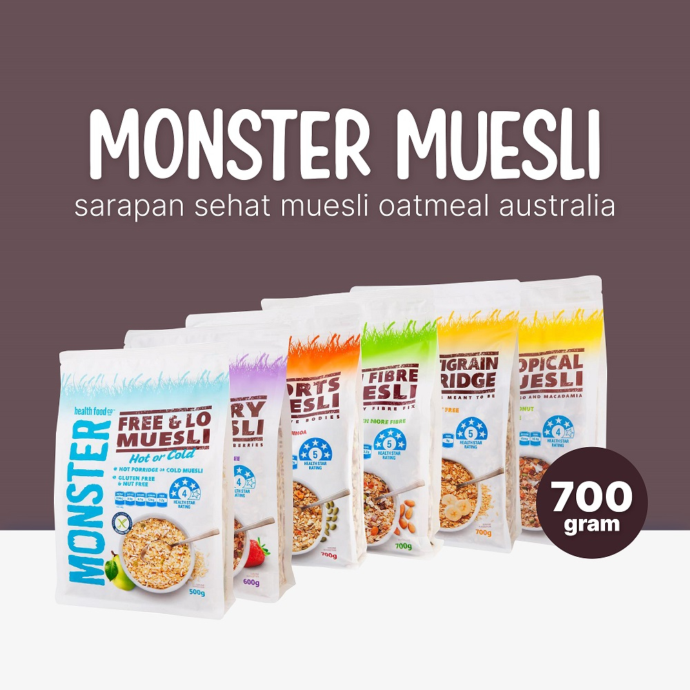 

Monster Muesli 700 gr / Sarapan Sehat Muesli Oatmeal Australia