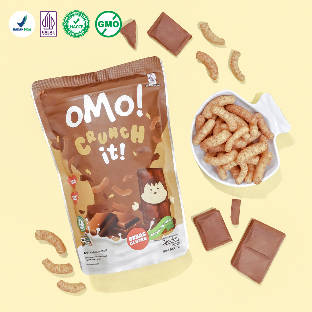 OMO! CRUNCH IT CHOCOLATE - Snack Sehat Bayi 8 Bulan++