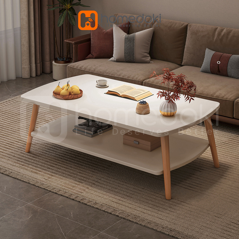 Homedoki Meja Tamu / Meja Kopi / Coffee Table / Meja Tamu Minimalis Modern / Meja Minimalis