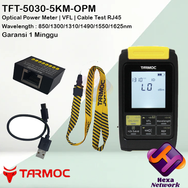 Tarmoc TFT-5030-5KM-OPM |Mini OPM -50~+30dB | VFL | LAN Tester |Senter