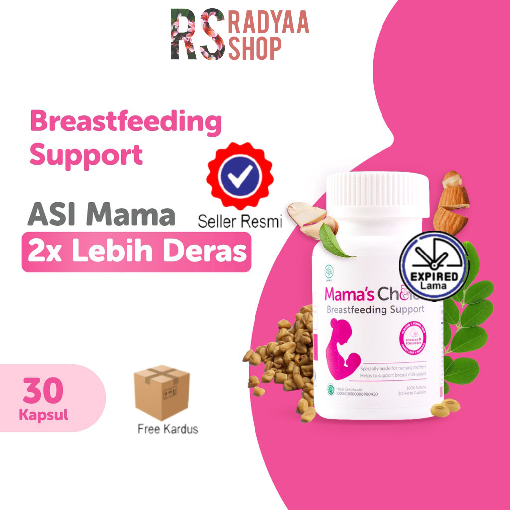 ASI BOOSTER | Mama's Choice Breastfeeding Support (30 Kapsul) | Pelancaran ASI Natural, Terdaftar BPOM, Halal MUI